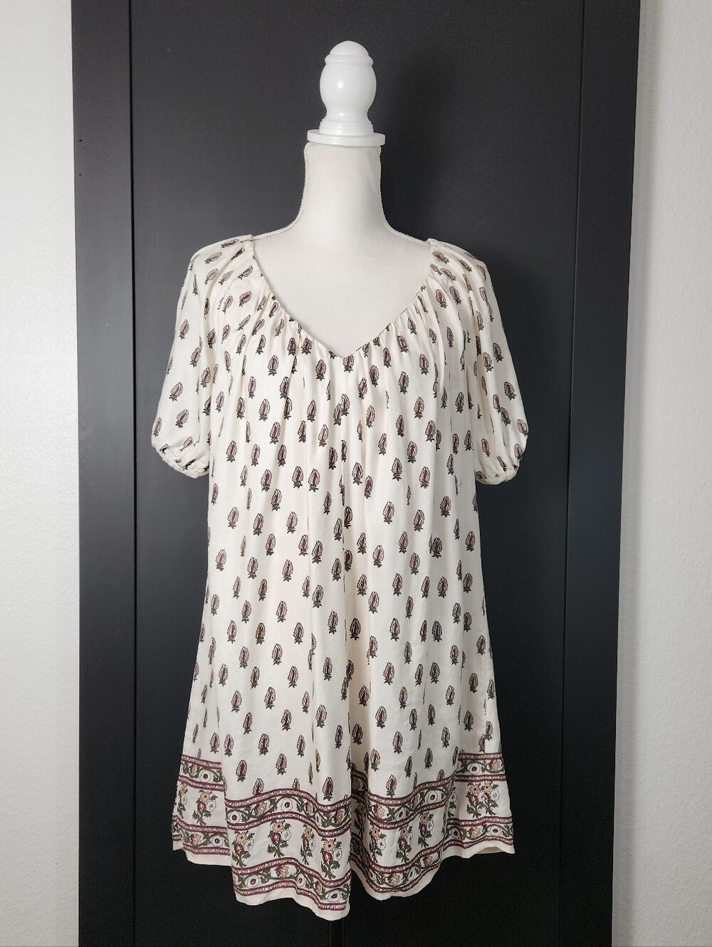 Banana Republic Viscose-Linen Block Print Mini DressSize: Womens XS